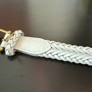 White woven belt